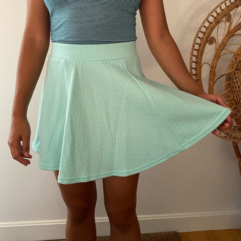H&M Mint Skater Skirt